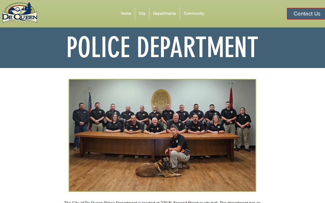 De Queen Police Department source for De Queen arrest records